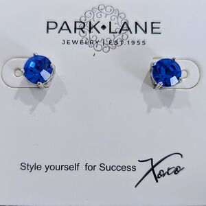 Park Lane Sapphire Blue Crystal Earrings